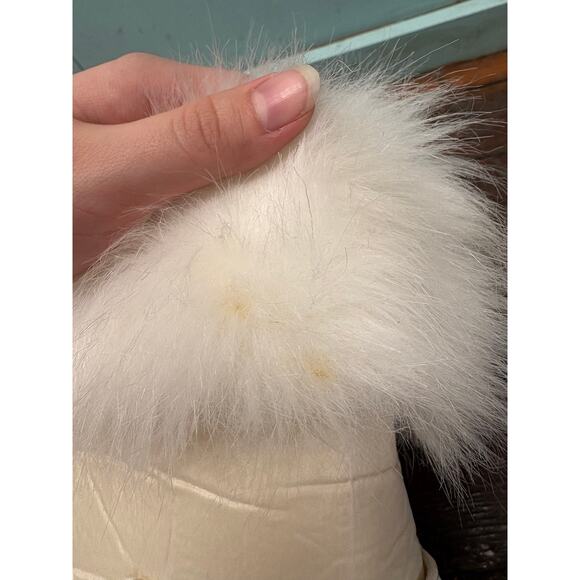 Y2K Baby Phat White Faux Fur Snow Boots Women's Size 8 - Picture 7 of 10